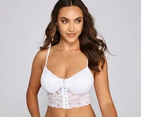 Love Of Lace Hook And Eye Bralette