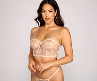 Sheer Appeal Longline Bralette And Panty Set