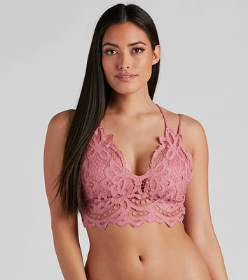 Femme Boho Crochet Lace Bralette