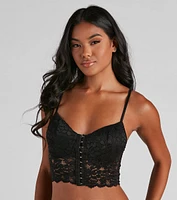 Sultry Romance Lace Longline Bralette