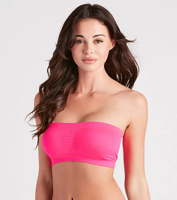 Strapless Ruched Padded Bandeau
