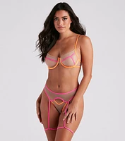 Bold Beauty Two-Toned Bra And Panty Set