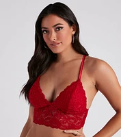 Flirtatious Allure Lace Longline Bra