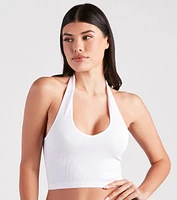 Love To Lounge Seamless Halter Bra Top