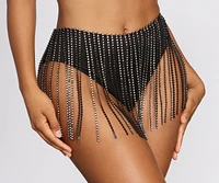 Temperatures Rising High Waist Fringe Briefs