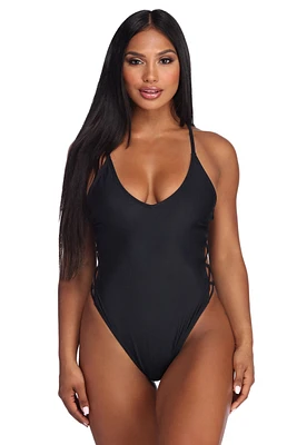 By Your Side Lattice Swimsuit