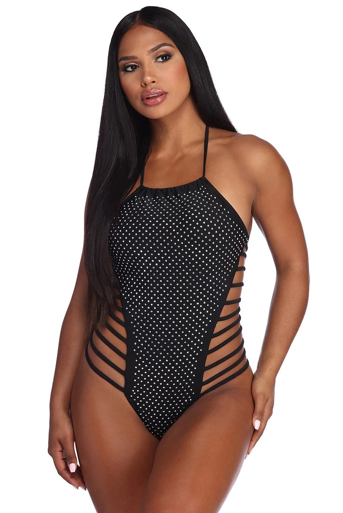 Radiate Rhinestones Monokini