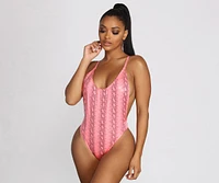 Get The Scoop Snake Swimsuit