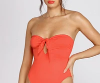 Sunkissed Tie Front One Piece Swimsuit