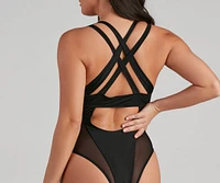 Mesh Fun Strappy One-Piece Swimsuit
