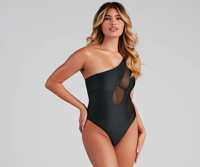 Take A Dip Mesh One Piece Swimsuit