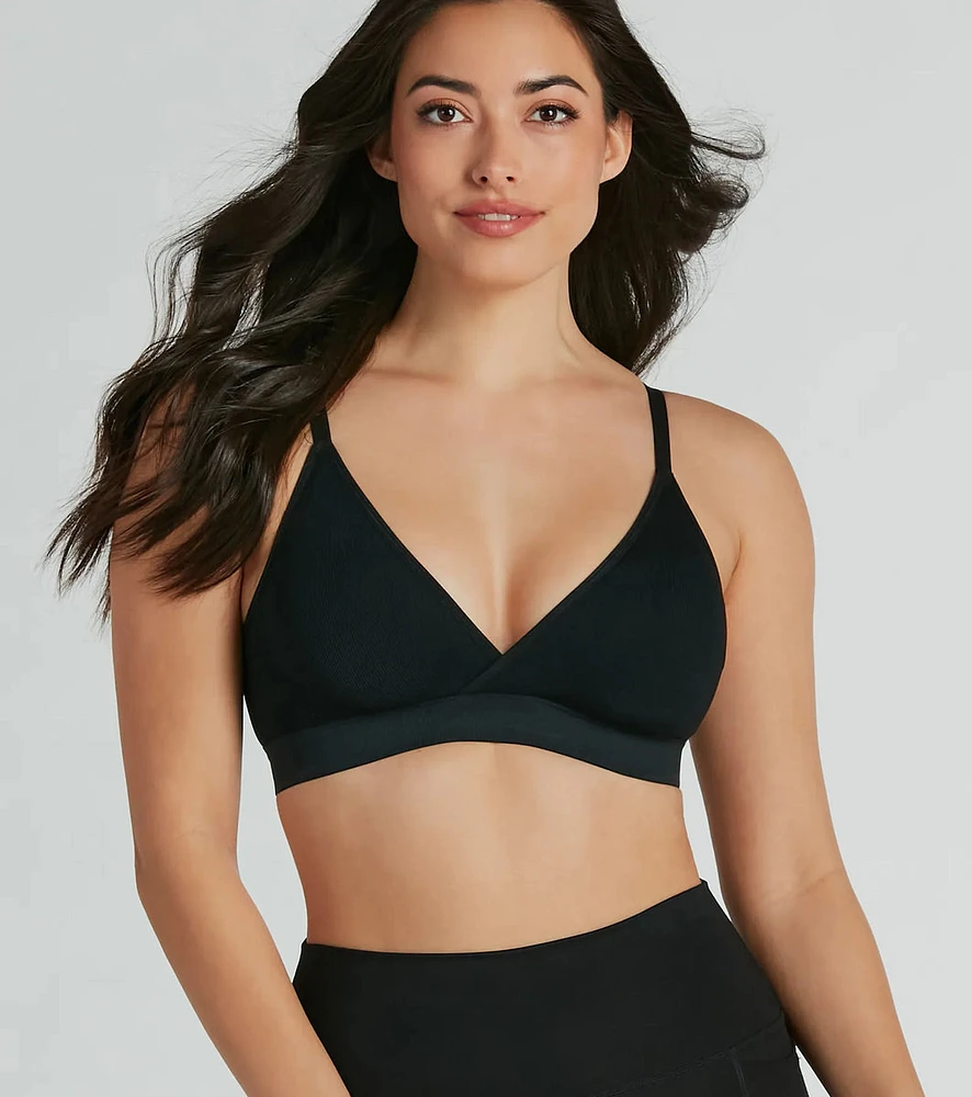 Feeling Good Seamless V-Neck Bralette