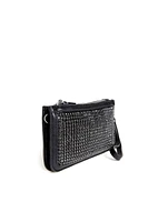 Rhinestone Mini Crossbody And Wristlet