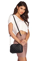 Sleek Quilted Crossbody