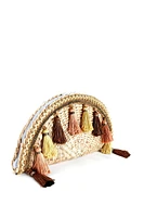 Tassel Straw Clutch