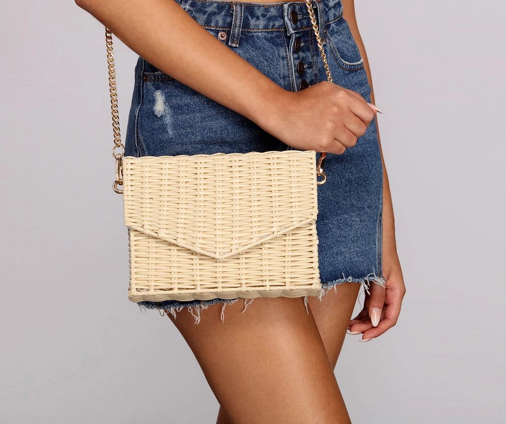 Straw Basket Purse