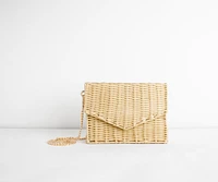 Straw Basket Purse