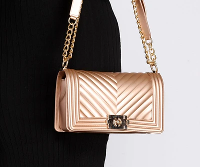 Quilted Jelly Chevron Cross Body