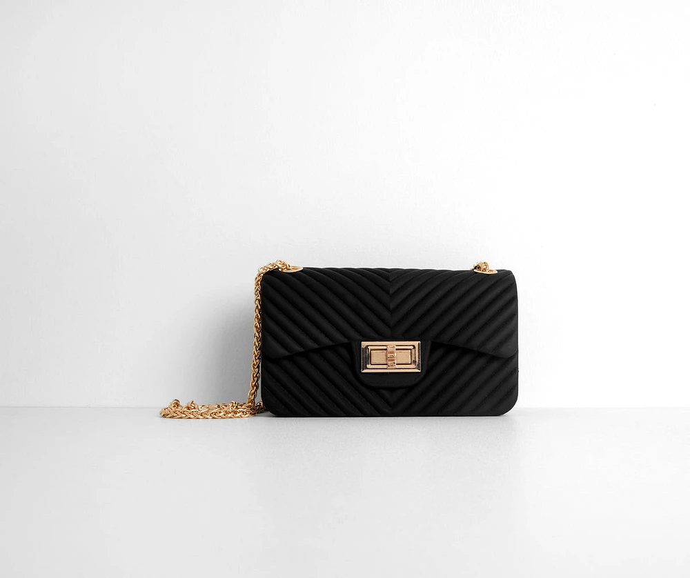 Falling In Love With Matte Jelly Cross-Body Purse