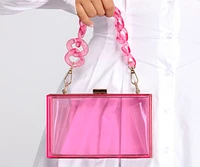 Bein' Cute Ain't Easy Acrylic Box Clutch