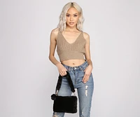 So Fab Faux Fur Shoulder Bag