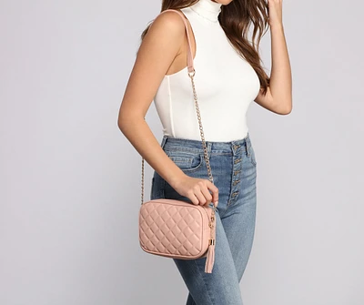 Perfect Style Quilted Crossbody Purse