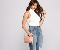 Perfect Style Quilted Crossbody Purse