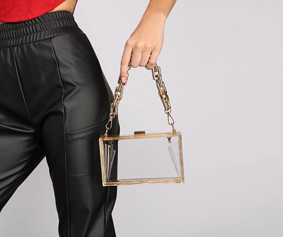 Clearly on Trend Box Crossbody