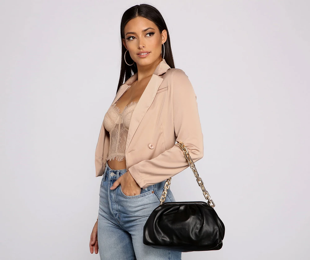 She's A Stunner Faux Leather Crossbody