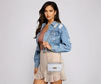 Stylish Trendsetter Quilted Jelly Crossbody Purse