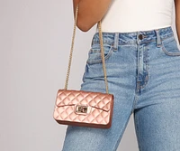 Bring The Glamour Jelly Crossbody Purse