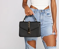 Chic Chain Trim Crossbody Purse