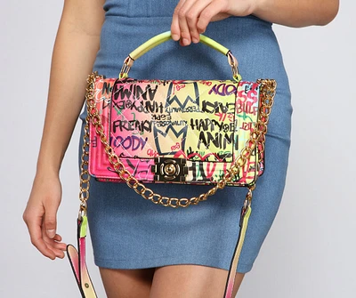 Graffiti Glam Crossbody