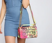 Graffiti Glam Crossbody