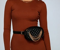 Major Bling Quilted Fanny Pack