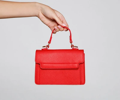 Chic Style Saffiano Top Handle Handbag