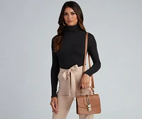 Endless Chic Faux Leather Crossbody