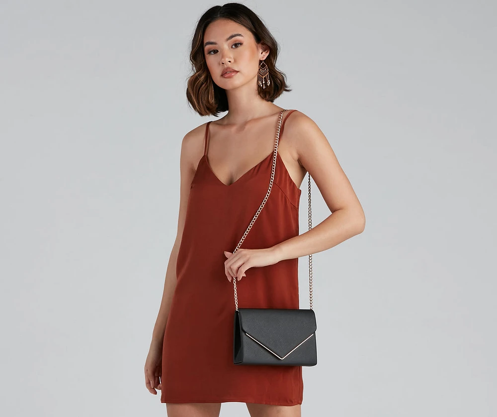 Class Act Saffiano Envelope Crossbody