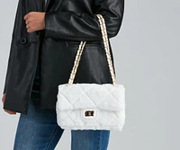 Furry Companions Diamond Quilt Crossbody