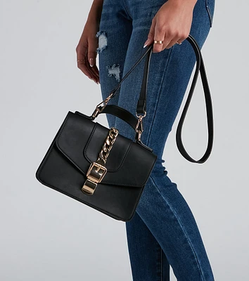 Endless Chic Faux Leather Crossbody