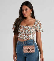 Casual Glam Quilted Jelly Purse
