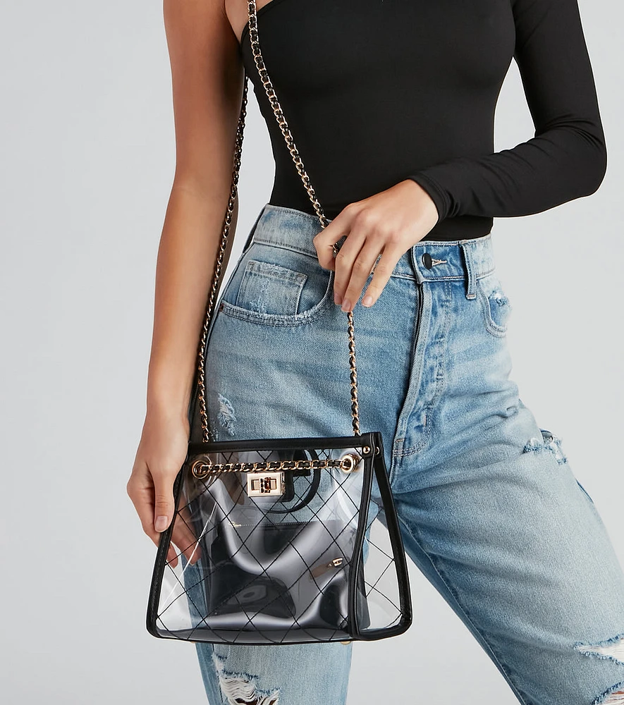 Chic Trendsetter Clear Handbag