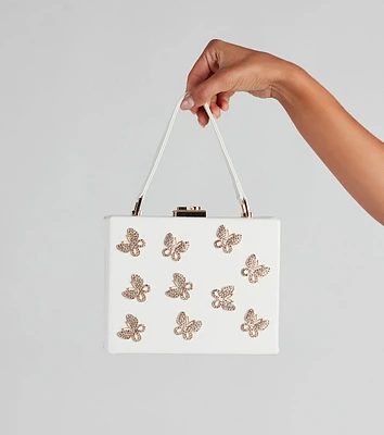 Wandering Butterfly Box Tote Bag