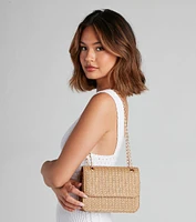 Sunny Daze Straw Crossbody Bag