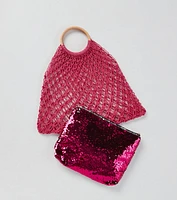Stay Glam Crochet Handbag