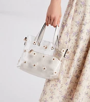 In Full Bloom Daisy Clear Tote With Pouch