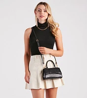 That's Classy Faux Leather Mini Crossbody Bag