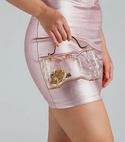 Cutest Look Bow-Shaped Clear Clutch