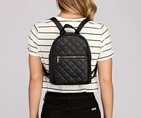 Diamond Quilt Backpack