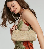 Boho Chic Straw Shoulder Bag